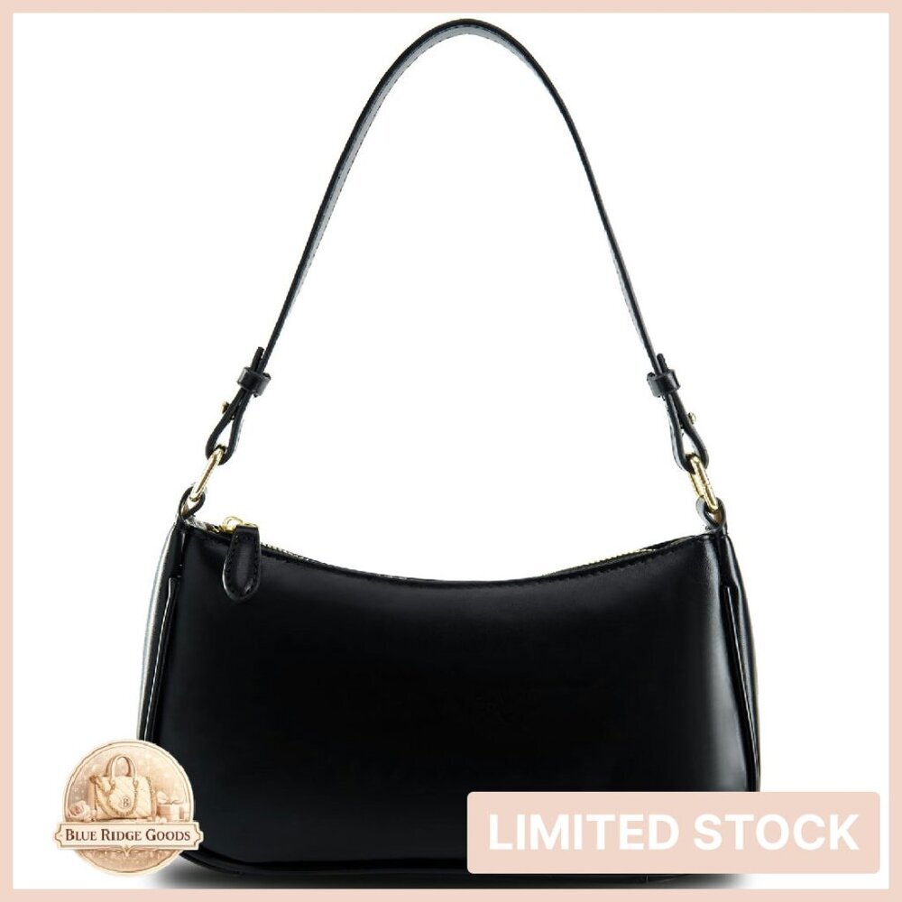 Vegan Leather Hobo Tote Retro Sling Purse with Removable Straps Zipper Closure